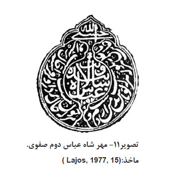 مهر شاه عباس صفوی