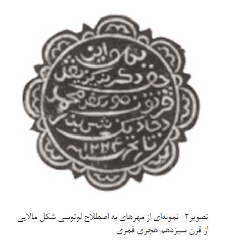 تحول شکل در مهرهای متأخراسلامی_2